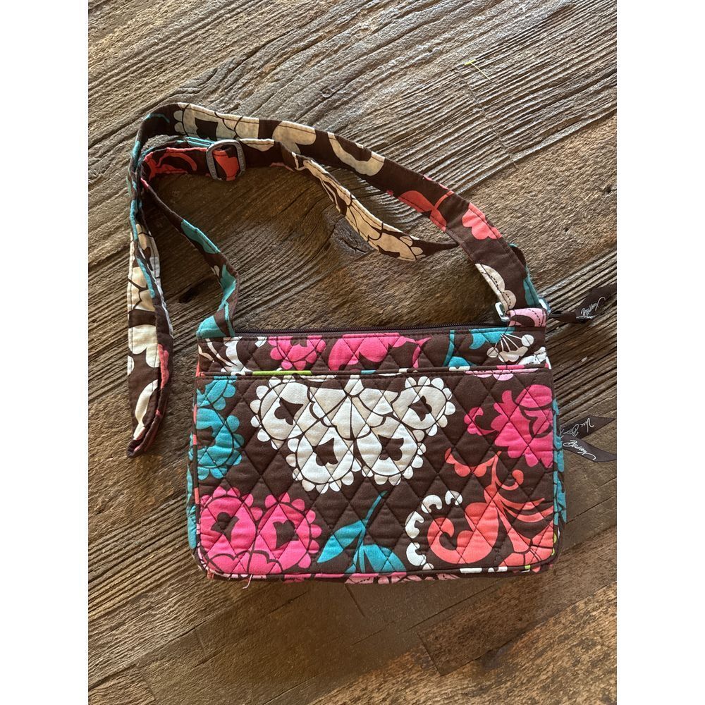 Vera Bradley Quilted Floral Crossbody Bag - Picture 2 of 7
